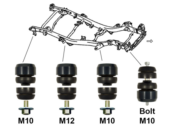 Лифт кузова Suzuki Jimny 25 мм лайт 1998-2019 г.в.