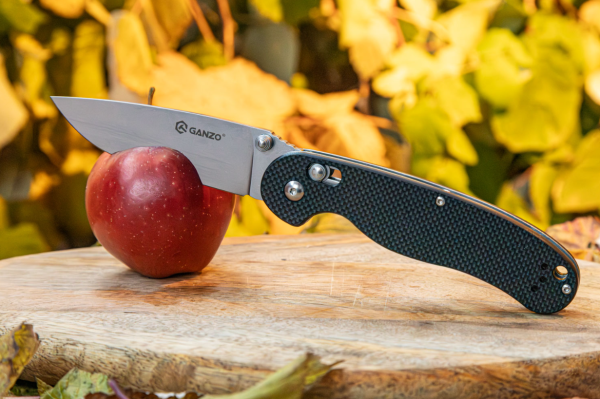 3 Нож складной GANZO, длина клинка 89 мм, сталь 440С, черный 3 Нож складной GANZO, длина клинка 89 мм, сталь 440С, черный