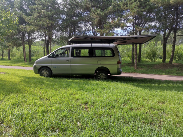 Маркиза автомобильная РИФ безопорная, веерная 2,3х2 м (левая)