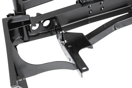 Бампер РИФ силовой задний Toyota Land Cruiser 105 с квадратом под фаркоп, 2-мя калитками, фонарями, подсветкой номера