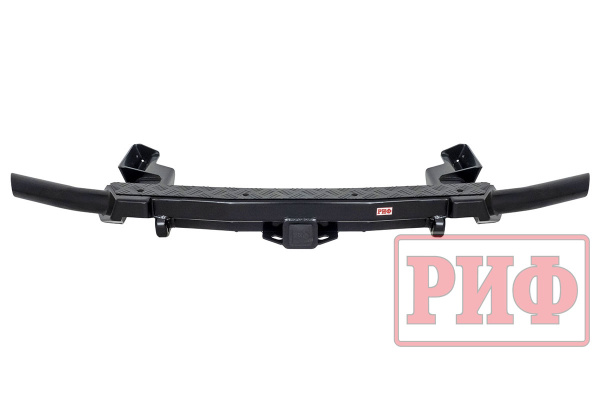 Бампер задний силовой/защита штатного бампера РИФ Renault Duster 2015-2020 c квадратом под фаркоп