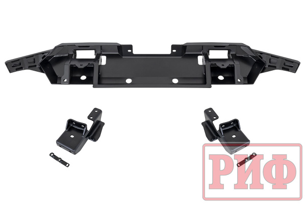 Бампер РИФ силовой передний Mitsubishi Pajero Sport 2021+ под площадку для лебедки