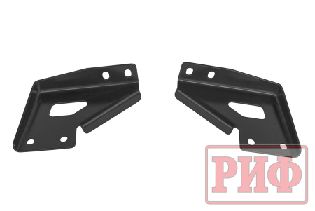 Бампер задний силовой/защита штатного бампера РИФ УАЗ Патриот 2015+ с квадратом под фаркоп, стандарт